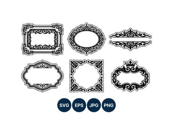 Ornamental Vintage Frame Vector: Graphics & Illustrations for Timeless Branding