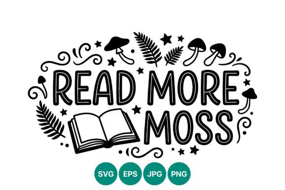 Read More Moss Whimsical Lettering Graphics