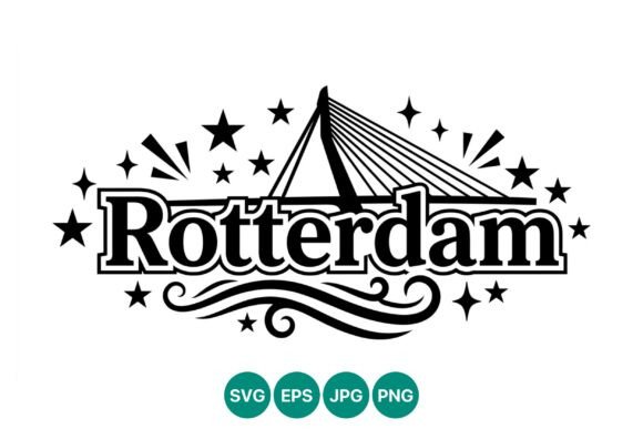 Rotterdam Bridge Lettering Vector: Embroidery Design Review