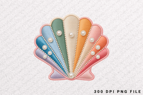 Shell Sublimation PNG Clipart: Graphics & Illustrations for Handmade Makers